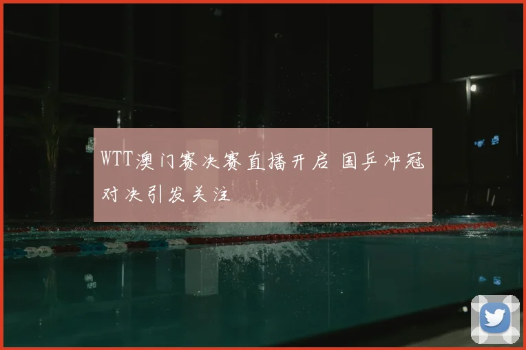 WTT澳门赛决赛直播开启 国乒冲冠对决引发关注