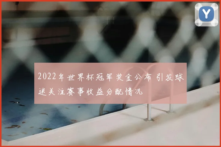 2022年世界杯冠军奖金公布 引发球迷关注赛事收益分配情况